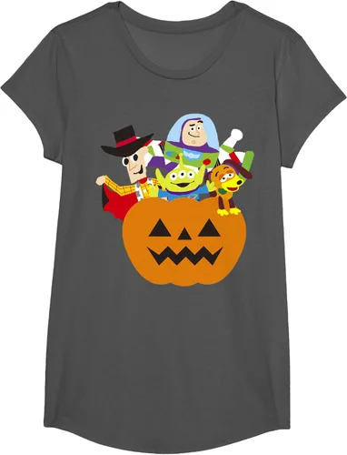 Vista 26 de Disney Pixar Toy Story - Camiseta de calabaza de Halloween, Negro