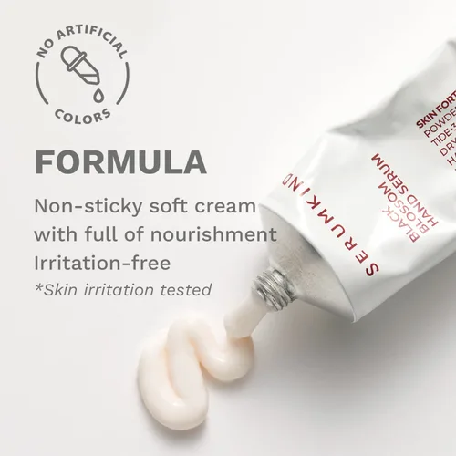 Vista 4 de SERUMKIND Black Blossom - Suero de manos nutritiva para manos secas y agrietadas con polvo de tulipán negro, suaviza y suaviza la textura de la piel