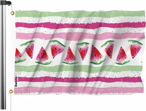 Vista 11 de Swono Bandera de corazón rosa romántico de San Valentín para exteriores e interiores, bandera de 3 x 5 pies para granja