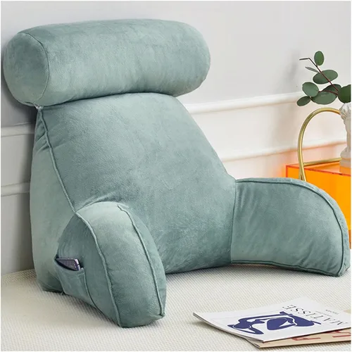 Vista 12 de ZTGL Almohadas de lectura, cómodo cojín de apoyo de espalda, almohada de apoyo lumbar, almohada cómoda para sentarse, ideal como respaldo