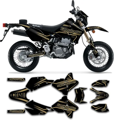 Vista 23 de Kit de calcomanías personalizadas para Suzuki DRZ400 E / DRZ400 Enduro / DRZ400E / DR-Z400E / DRZ400 EN 1999-2024, SZDRSE9919003-KO