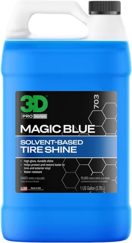 Vista 11 de 3D Magic Blue - Spray de brillo para neumáticos, resistente al agua, de alto brillo, protección de larga duración, fórmula sin eslingas, sin correr