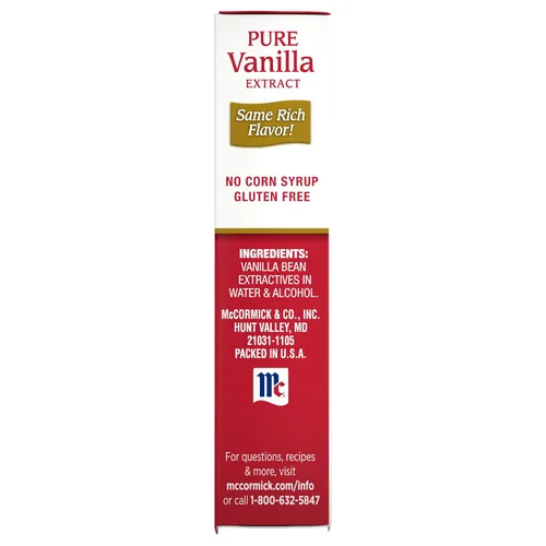 Vista 27 de Extracto de vainilla McCormick, puro, sin gluten, sin OGM, hecho con granos de vainilla de Madagascar, 1 fl oz