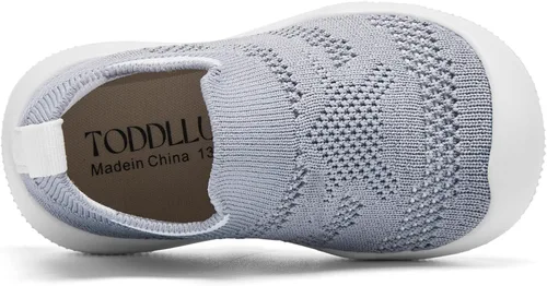 Vista 6 de TODDLLUBY Baby Socks Shoes Breathable Infant Non Slip Walking Sneakers