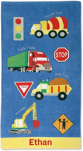 Vista 12 de Lillian Vernon All Sports Toalla personalizada para niños, bordada a medida con nombre o monograma, toallas infantiles extragrandes de 30 x 60