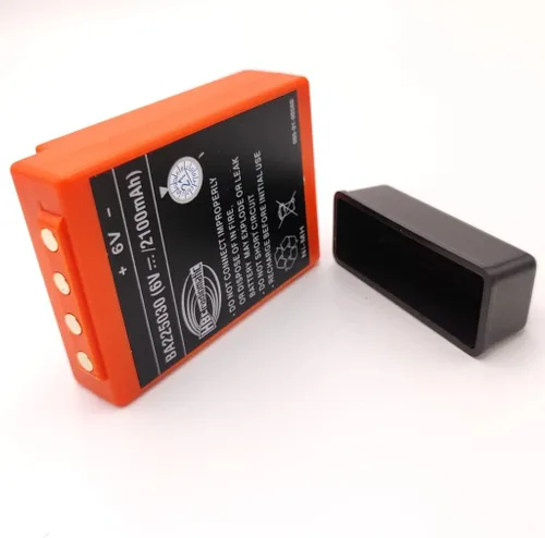 Vista 4 de Paquete de 5 baterías para HBC Radiomatic Battery BA225030 6V 2100mAh BA225030 Ni-Mh Batería recargable para HBC Crane Control remoto Bomba Batería