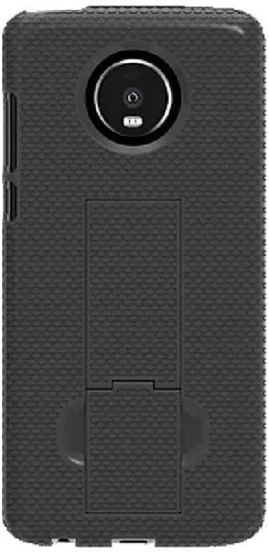 Vista 2 de Verizon Combo de carcasa y funda para Motorola Moto Z4 - Negro (52237VZRHOC)