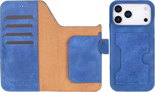 Vista 110 de Venito Florence - Funda de piel compatible con Samsung Galaxy S9, extra segura con bloqueo RFID, cartera desmontable para teléfono (gris decolorado)