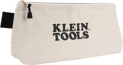 Vista 7 de KLEIN TOOLS Bolsa con cremallera, bolsa de lona para herramientas con cierre de latón resistente