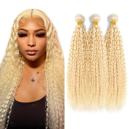 Vista 14 de 300g 1B27 Human Hair Bundles Honey Blonde Bundles Human Hair 10A Brazilian Virgin Remy Hair Extensions 8 10 12 Inch