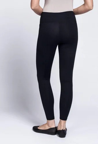 Vista 4 de Noel Asmar Uniforms - Leggings negros de alta calidad, tela opaca, cintura elástica