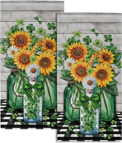 Vista 32 de Giwawa Toallas de mano en blanco y negro – Juego de 2 toallas de baño decorativas para baño, cocina, gimnasio, 14 x 28 pulgadas