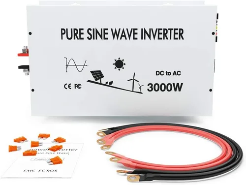 Vista 7 de WZRELB 3000W 24V Inversor de onda sinusoidal pura de energía solar DC a convertidor de CA de 110V (RBP300024W)
