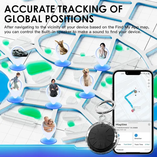Vista 8 de Mini GPS Tracker for Vehicles-12 (1PCS Black Tracker, Black Magnetic Case)