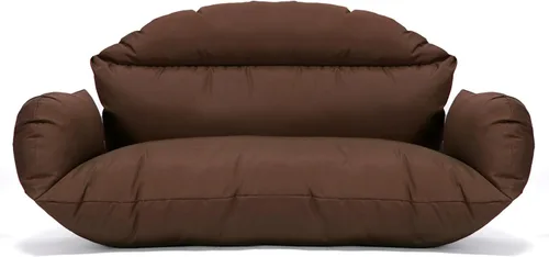 Vista 19 de LeisureMod Cojín colgante para silla de huevo para 2 personas, naranja oscuro, secado rápido, resistente a la intemperie, relleno de algodón suave