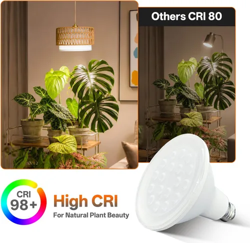 Vista 7 de Luz colgante de cultivo para plantas de interior, luz regulable