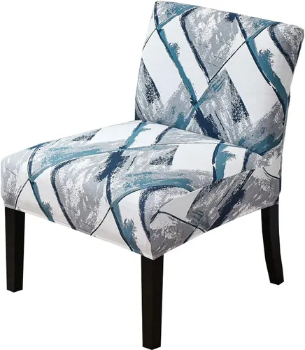 Vista 44 de JIAN YA NA Funda para silla decorativa sin brazos, funda elástica para silla sin brazos, fundas de terciopelo para sillas sin brazos, fundas Beige