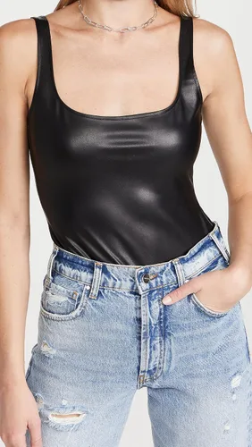 Vista 5 de Susana Monaco Body sin mangas de piel sintética para mujer