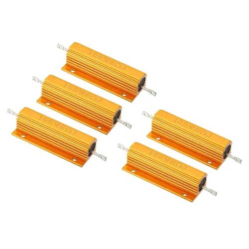 Vista 25 de PATIKIL Resistencia de carcasa de aluminio de 100 W 0.01 ohmios, paquete de 5 resistencias de carcasa de aluminio con carcasa de alambre enrollado