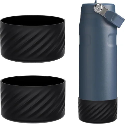 Vista 9 de Dreamfocus Bota de silicona para botella Stanley IceFlow Aerolight Botella de agua 2.0 de flujo rápido y popote abatible Transparente