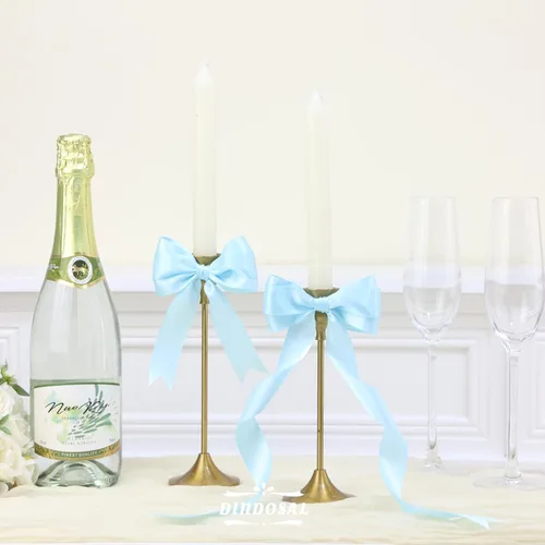 Vista 6 de Cinta de satén azul claro de 1 pulgada, cinta de seda de doble cara para bodas, ramo de novia, decoraciones de Navidad, manualidades, envoltura