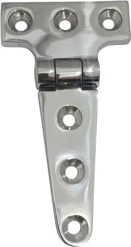 Vista 3 de 2 piezas de 316 SS grado marino resistente bisagra T 4 "x 2" Bisagra de fundición para barco y automóvil