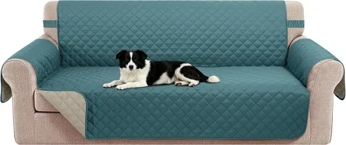 Vista 10 de Fundas para Silla Reclinable Reversibles Funda de Sofá para Mascotas Protector de Muebles Lazy Boy (Silla 23'', Beige/Beige)
