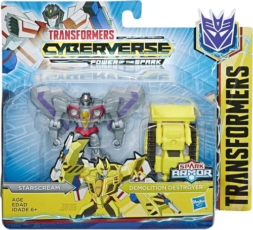 Vista 2 de Transformers Tra Cyberverse Spark Armor Starscream, Marrón/A