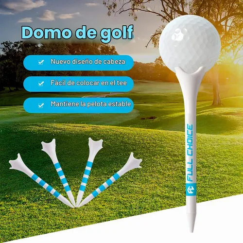 Vista 5 de Paquete de 60/100 camisetas de golf de plástico (2-3/4 pulgadas o 3-1/4 pulgadas), durabilidad y estabilidad mejoradas, diseñadas para reducir