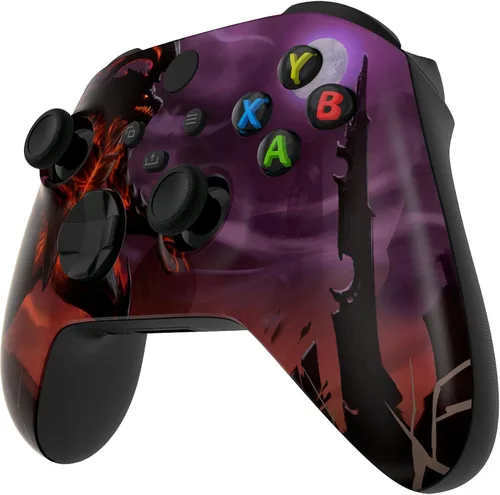 Vista 7 de eXtremeRate Dragon King - Carcasa para controlador Xbox Series X y S modelo 1914, placa frontal de repuesto personalizada para controlador Xbox Core