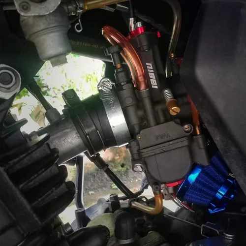 Vista 7 de NIBBI Carburador PWK de 24 mm con carburador Jets, Compatible con 125 cc-150 cc YAMAHA KAWASAKI SUZUKI Apollo SSR TTR SYM TAOTAO ATV, moto de cross
