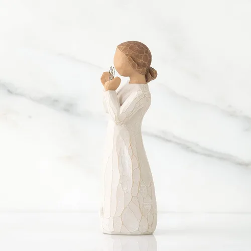 Vista 3 de Willow Tree Lots of Love, figura esculpida pintada a mano
