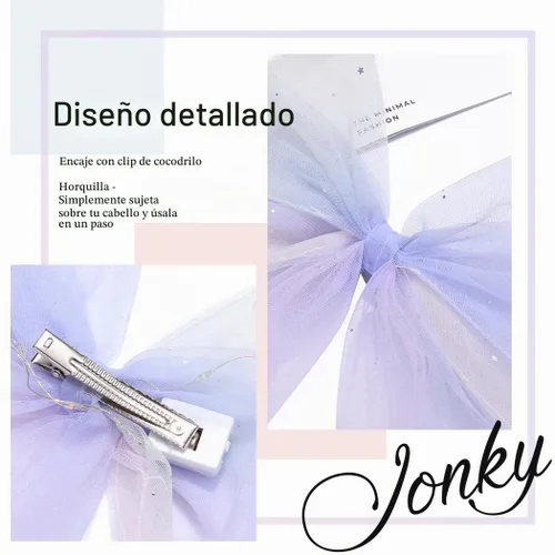 Vista 5 de JONKY Lazos de pelo iluminados para Nochevieja, lazos de cumpleaños LED, accesorios de neón brillantes para mujer