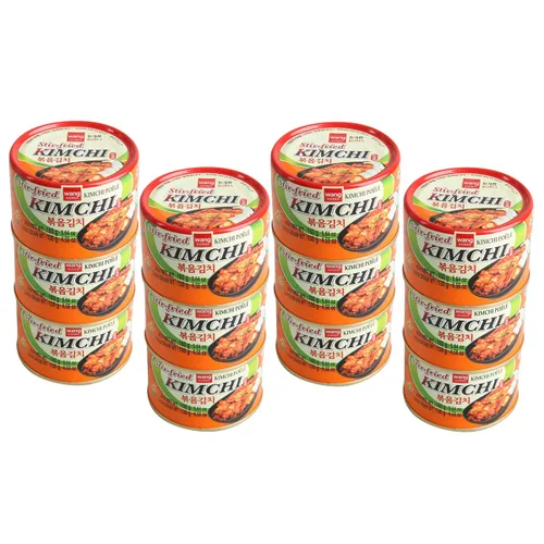 Vista 13 de Wang Kimchi coreano enlatado – Auténtico repollo de napa fermentado con Gochugaru Kimchi multiusos rico en probióticos Sabor coreano picante