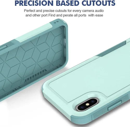 Vista 322 de Jeylly Funda para iPhone SE/Funda para iPhone 5S, Exterior de Plástico Duro que Absorbe Golpes + Interior de Silicona de Goma Defensor contra