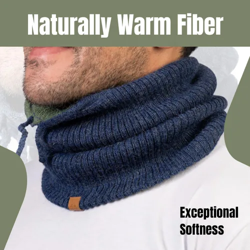 Vista 13 de Baby Alpaca Neck Warmer, Unisex Winter Warmer Hat, Neck Gaiter Scarf