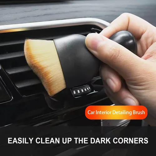 Vista 3 de Cepillo para detallar el interior del automóvil, cepillo de eliminación de pelo suave para interior de automóvil, cepillo de limpieza de coche