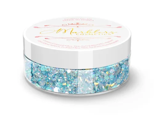 Vista 162 de MARBLERS Polvo de mica natural grueso [perla azul acero] 0.11 onzas (0.11 oz) altamente pigmentado no tóxico, vegano, libre de crueldad animal