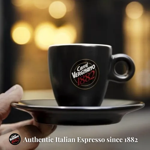 Vista 8 de Caffe Vergnano 1882 Antica Bottega Espresso de grano entero arábica tostado medio – Granos de café italianos chocolate, nueces y notas de caramelo
