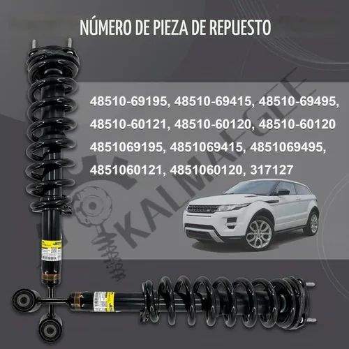 Vista 3 de 2 puntales de amortiguador delantero para Lexus GX470 4.7L 2003