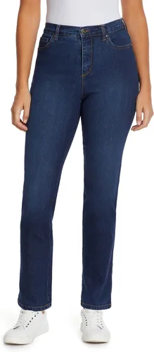 Vista 109 de Gloria Vanderbilt - Pantalones de mezclilla Amanda clásicos de tiro alto y pierna cónica petite para mujer Begonia Bloom