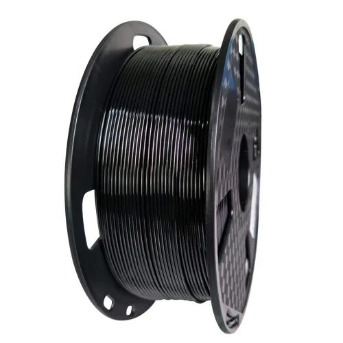 Vista 3 de Filamento PETG Pro negro de 0.069 pulgadas, filamento de impresión 3D de 2.2 lbs, carrete de 2.2 libras, material de impresora 3D, se adapta a