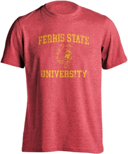 Vista 151 de Sport Your Gear NCAA Camiseta de manga corta retro con licencia oficial de aspecto desgastado para el día del juego, camiseta de espíritu deportivo