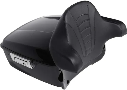 Vista 2 de Maletero King de 13.7 pulgadas con almohadilla de respaldo envolvente para Harley Touring Road King Electra Street Glide 2014-2023