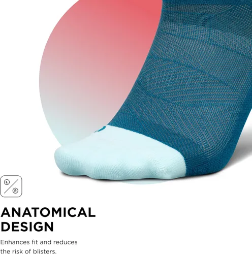 Vista 43 de Feetures Elite Light Cushion Mini Crew Sock - Calcetines deportivos con compresión dirigida