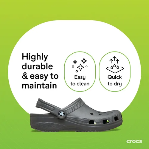 Vista 8 de Crocs Zuecos clásicos unisex para adultos Pizarra gris