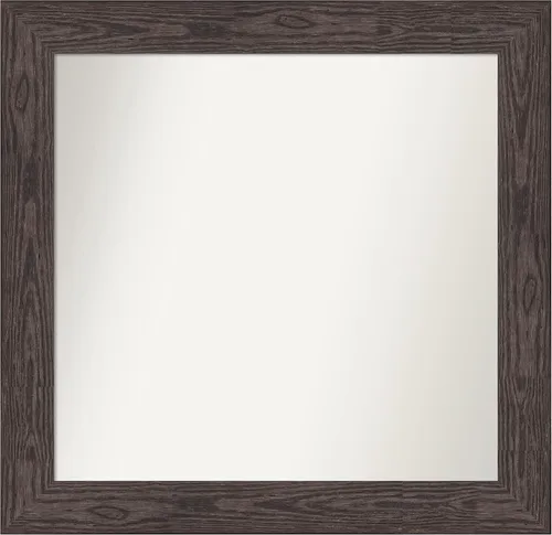 Vista 634 de Amanti Art Espejo personalizado, espejo de baño negro puente, espejo de pared o espejo de tocador de baño sobre el fregadero (26 x 26 pulgadas)