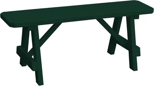 Vista 74 de Furniture Barn USA Pine - Banco tradicional de 2 pies, color negro