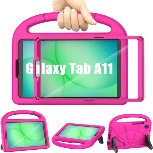 Vista 9 de Funda infantil para Samsung Galaxy Tab A11 /A9 de 8.7 pulgadas versión 2025/2023, ligera, a prueba de golpes, apta para niños, con protector