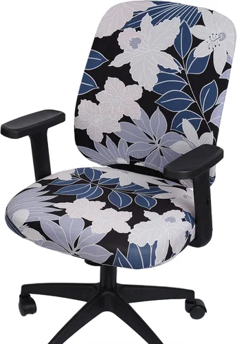 Vista 19 de Melaluxe Funda para silla de oficina de computadora, funda universal protectora y elástica para silla giratoria elástica